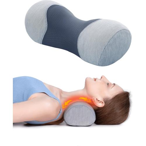 Bespilow Small Neck Roll Pillow for Sleeping, Neck Pillows for Pain Relief