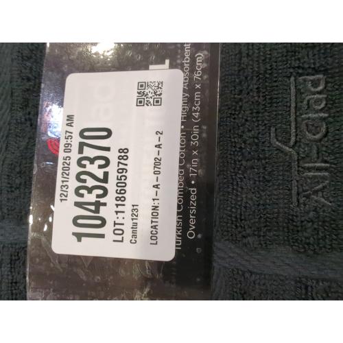2pk All-Clad Solid Kitchen Towel: Highly Absorbent, Super Soft Long Lasting - 100% Cotton, 17x30 Tea Towel for Cleaning & Drying Dishes, Pans, Glassware, or Countertops, (), Black