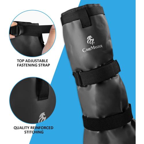 Hoof Soaking Boot for Horse, Waterproof PVC Hoof Soaker Bag with EVA Foam Pad, Secure 3-Strap Equine Icing & Soaking Boot for Hooves Care, Fits Most Hooves