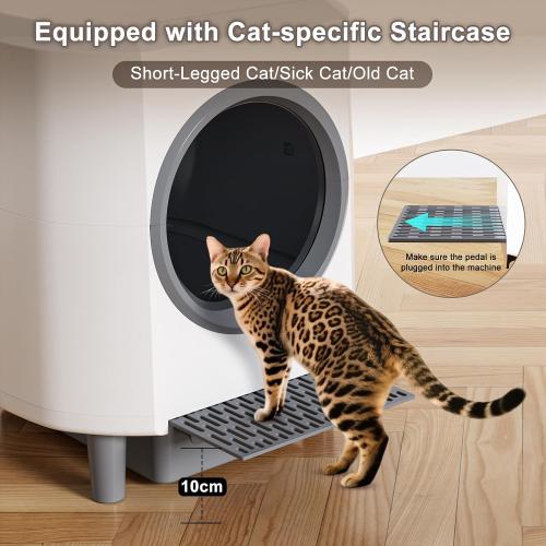 Automatic Litter Box, Self Cleaning Litter Box, Odor Control, 90L Capacity