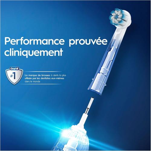 Oral-B Sensitive Clean Replacement Brush Heads x 8 Original Refill for Electric Toothbrush, White, 200 gram