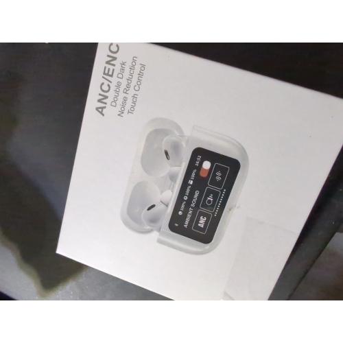 A9Pro MINI in Ear Multi Functional Touch Screen Wireless Bluetooth Earphones Compatible with Dual System 5.4 Bluetooth IPX4 Waterproof (White, Mini)