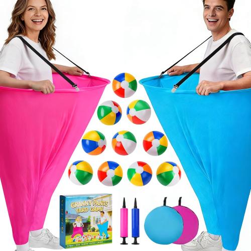 19PCS Granny Pants Yard Game, Hilarious Toss Outdoor Games for Kids 4