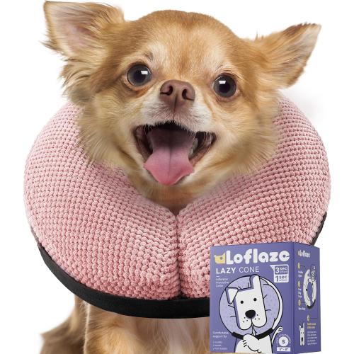 Loflaze Soft Inflatable Dog Cone Collar for Large Medium Small Dogs Cats - After Surgery Dog Neck Donut Collar, ECollar Alternatives for Recovery
