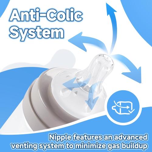 4 Pack Bottle Nipples Compatible with Mam Bottle, Soft Silicone Nipples for Bottle, Fit for MAM Bottles, Medium Flow, 3  Months