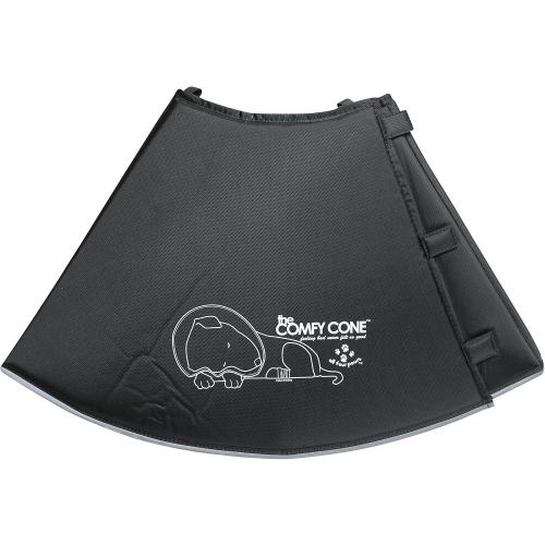 All Four Paws Comfy Cone Pet Cone for Dogs, Cats, XX-Large, Black - Comfortable Soft Dog Cone Collar Alternative for After Surgery, Wound Care, Spay, Neuter - Dog and Cat Recovery Elizabethan-Collar