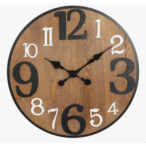 Kynlee Wood 24 Wall Clock