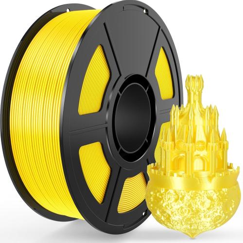 Yellow Silk PLA Filament 1.75mm High Gloss 3D Printer Filament 1kg