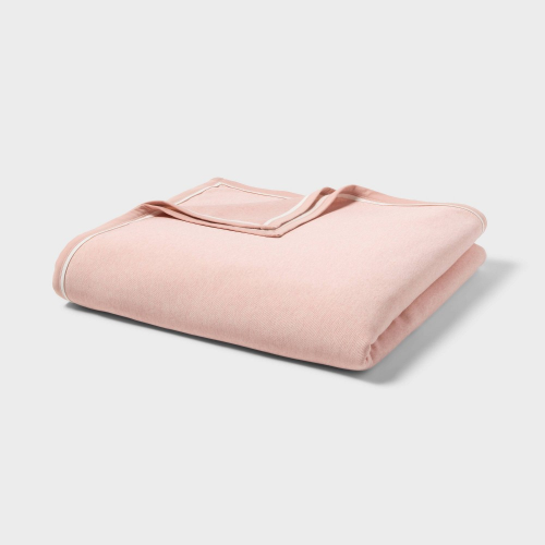 Full/Queen Sweatshirt Bed Blanket Pink - Room Essentials™