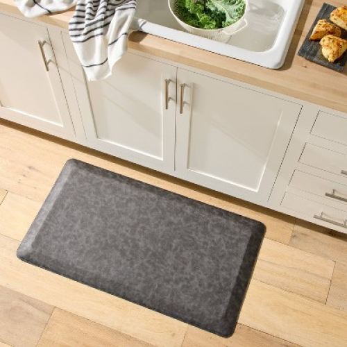 Faux Leather Comfort Mat Charcoal - Figmint™