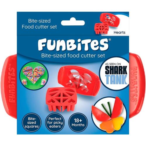 FunBites Sandwich Cutter for Kids Lunch, Crustless Bento 2-Pc Set, 1 Pack