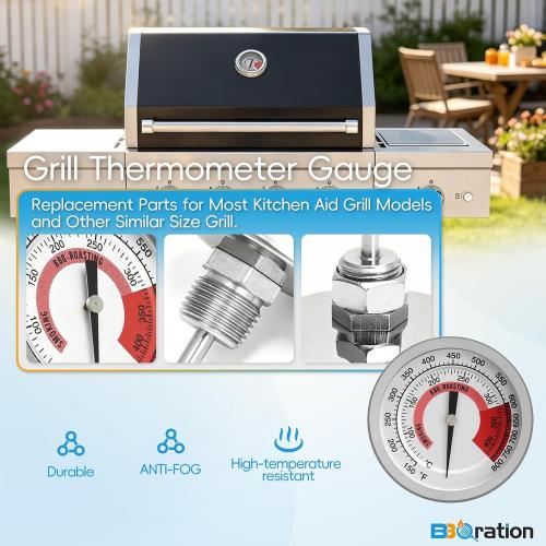 Grill Thermometer Gauge for Kitchen Aid720-0954 720-0745