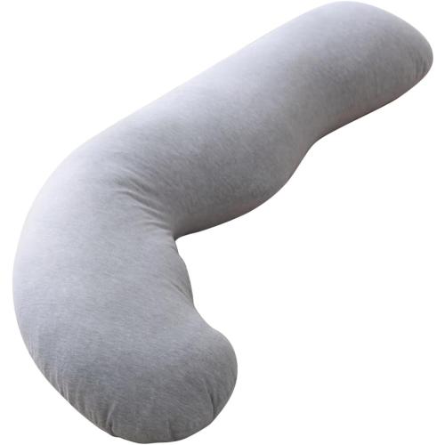 Momcozy J Shaped Pregnancy Pillow, Maternity Body Pillow for Side Sleepers