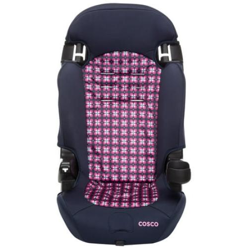 Cosco Kids Finale 2-in-1 Toddler Booster Car Seat, Peony Tiles II, Harness Booster Car Seat
