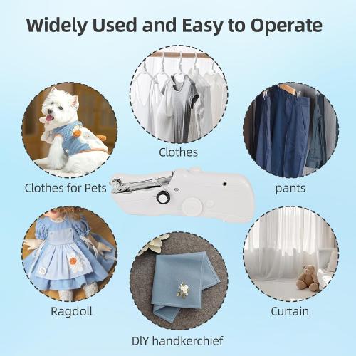 Handheld Sewing Machine, Electric Handy Sewing Machine,Two Speed Modes，Easy to Operate，Fast Stitch Suitable for Fabrics, DIY Home Travel.