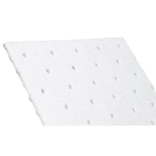 Brady SPC BPO100 15 x 17 Heavy Weight Economical Oil Only Absorbent Pads - 100 ct