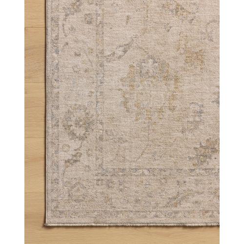 Loloi Chris Loves Julia Louisa Collection LOI-02 Oatmeal/Slate 2'-7 x 8'-0, .38 Pile Height, Runner Rug