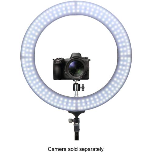 Sunpak - LED 448 19 Bi-Color Ring Light Kit - Black