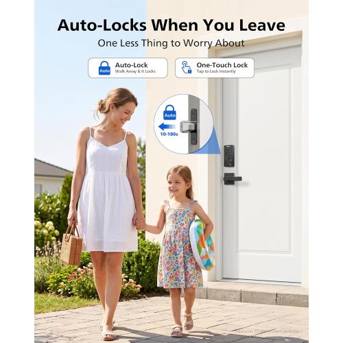 Philips WiFi Keypad Door Lock with Handle, App Control Smart Deadbolt Lock