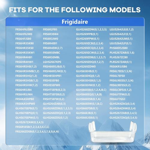 240323002 Refrigerator Door Bin Shelf Compatible with Frigidaire & Kenmore