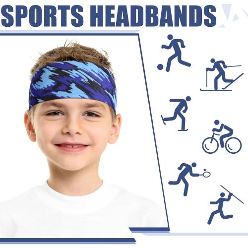 10 PCS Sweatbands for Kids Soccer Headbands Boys, Novel Style