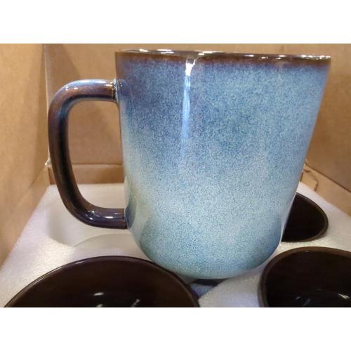 4pk Vancasso Blue Mugs for Coffee & Tea