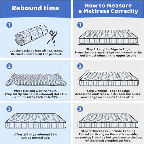 Crib Mattress - Dual Sided with Firm Support and Comfort Foam- Breathable, Quiet and Odorless, Fits Most Mini Cribs (Does Not Fit Playard or Standard Crib)