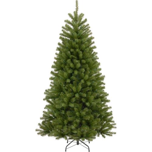 National Tree Company 7.00ft Unlit North Valley Spruce Artificial Christmas Tree, 1,346 Tips, Includes Stand, Green