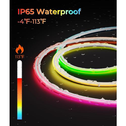 DeckTok Led Neon Rope Lights - 16.4FT Flexible Led Rope Lights RGB IP65