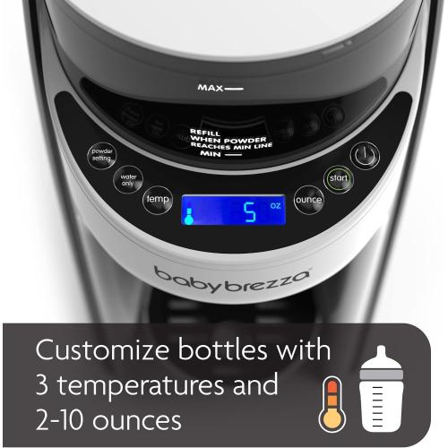 Baby Brezza New and Improved Formula Pro Advanced Formula Dispenser Machine - Automatically Mix a Warm Formula Bottle Instantly - Easily Make Bottle with Automatic Powder Blending, White ❗MAY HAVE MISSING PIECES/NEEDS CLEANING❗