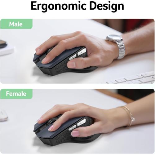 Acer Wireless Mouse for Laptop, 2.4GHz Computer Mouse 3 Adjustable 1600 DPI
