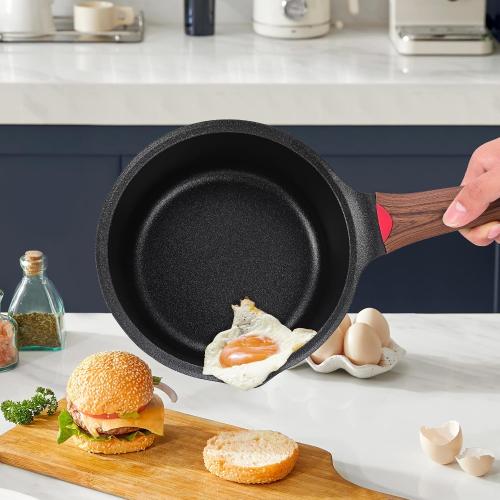 Vinchef 2QT Nonstick Sauce Pan with Lid, Ceramic Coating