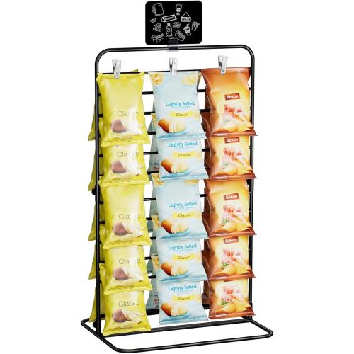 Nuovoware Chip Rack Display Stand, Black