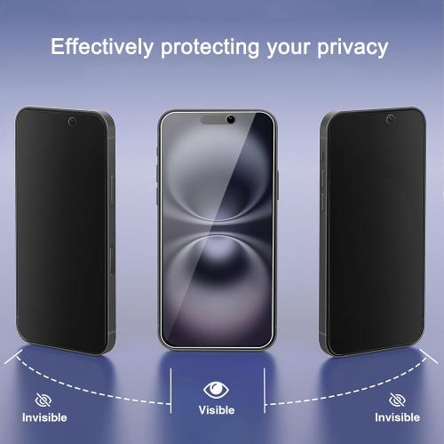 Ailun Privacy Screen Protector Camera Lens Protector for iPhone 16, 3 3Pack