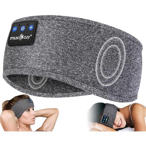 MUSICOZY Sleep Headphones Bluetooth Headband, 14 Hours Playtime, Sports Sweat Resistant with Hi-Fi Stereo for Workout Running