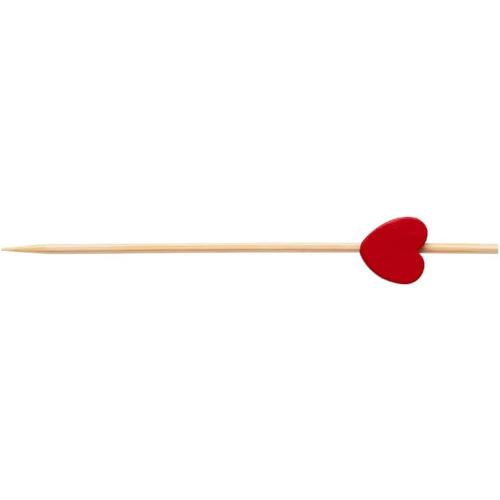 Karat Earth 3.5'' Bamboo Pick, Red - 30ct