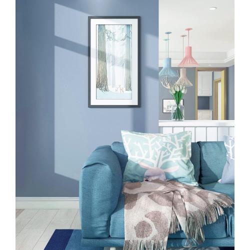 Safiyya 197x17.7 Peel and Stick Wallpaper Blue Contact Paper Temporary Solid Color Waterproof Self Adhesive Removable Wallpaper Vinyl Rolls for Wall