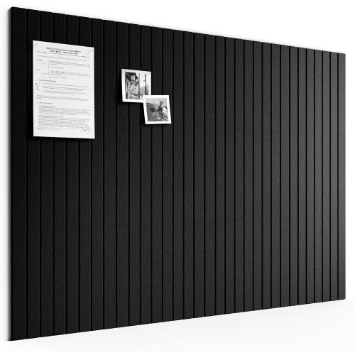 Bumusty 48x 36 Large Felt Bulletin Board Tiles, Black