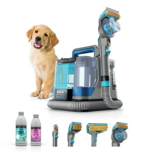 ‼️has stains and dust ‼️Shark StainStriker HairPro Portable Carpet, Upholstery & Area Rug Cleaner with Pet Mess & Hair Tools PX251TGT