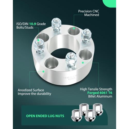2Pcs 4x4 Wheel Spacers 2 inch