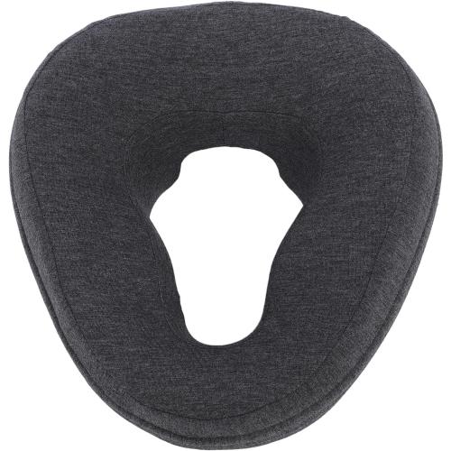 Face Down Pillow with Memory Foam, Soft Ergonomic Design for Comfortable Sleeping, Ideal for Home and Beauty Salon Use, Features Hollow Breathable Holes (Dark Gray)