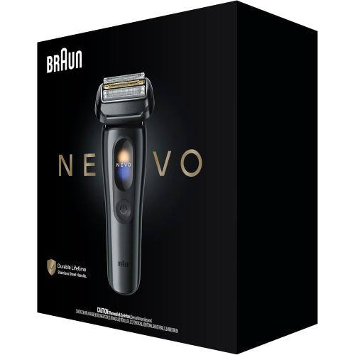 Braun NEVO Men's Electric Shaver with World's 1st AeroTouch Technology, Premium Value Kit