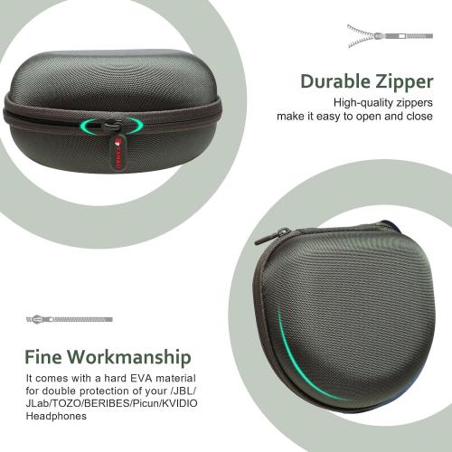 Headphone Case for JLab/Beats/TOZO/BERIBES/Picun Etc Headphones, Green