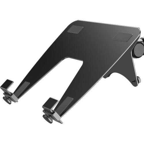 Laptop Tray for Monitor Arm - VESA Mount 100x100mm, Laptops up to 17.3in & 28.6lbs - Notebook Tray Office Desk Accessories - Black***