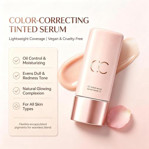 Marssirace CC Color-Correcting Tinted Serum, Lightweight Coverage
