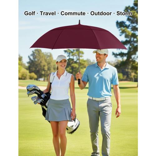 MISSING THE PART TO GRAB ‼️ SoulRain  Arc Umbrella Double Layer Vented Big Windproof Waterproof Umbrellas,Automatic Open Golf Umbrella for Men and Women and Family