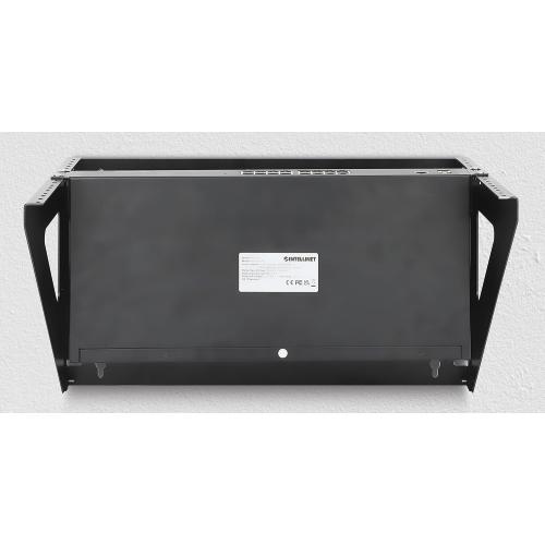 Intellinet 6U Vertical Wall Mount Rack Bracket – for 19in Network and Data Equipment – 3 Yr Mfg Warranty - 716376