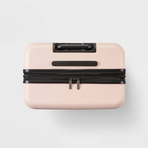 Hardside Large Checked Suitcase Pink - Open Story™