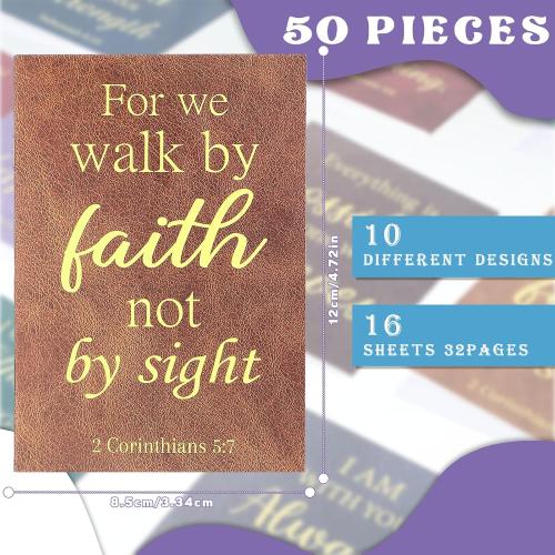 CHENGU 50 Pack Christian Notebooks Prayer Journals Bulk, Vibrant Style