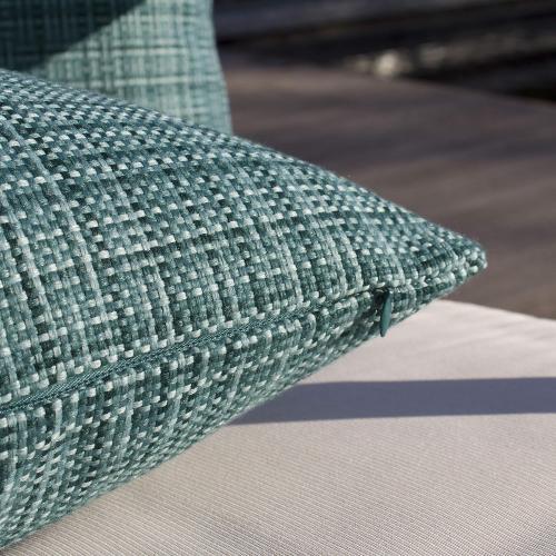 Kevin Textile Outdoor Waterproof 14x24 Lumbar Pillow Covers 2 Pack, Teal